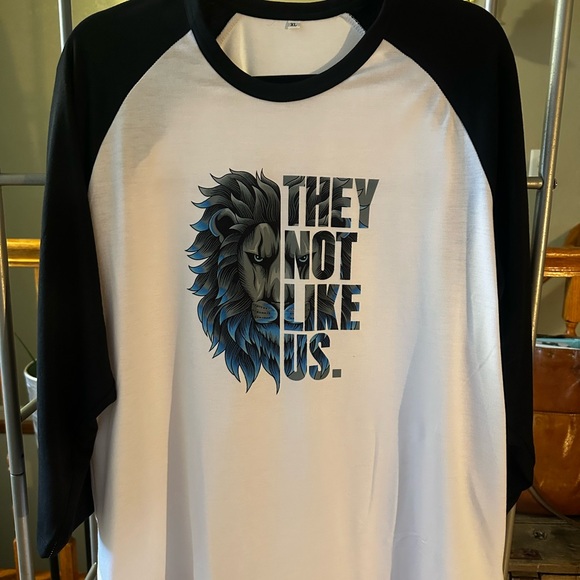 Other - XL “They Not Like Us” Detroit Lions Raglan Shirt Tee